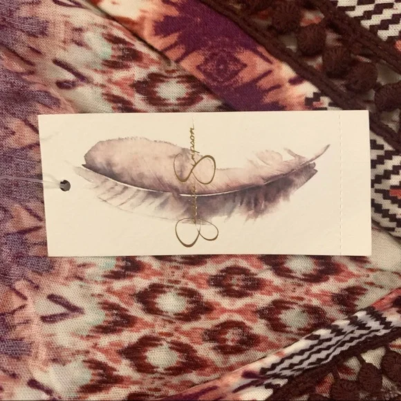 NWT Jessica Simpson Bohemian Patterned Romper - Picture 9 of 10